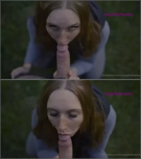CoupledreamX - Outdoor Blowjob mit Sperma im Mund [HD 720p] (MDH)