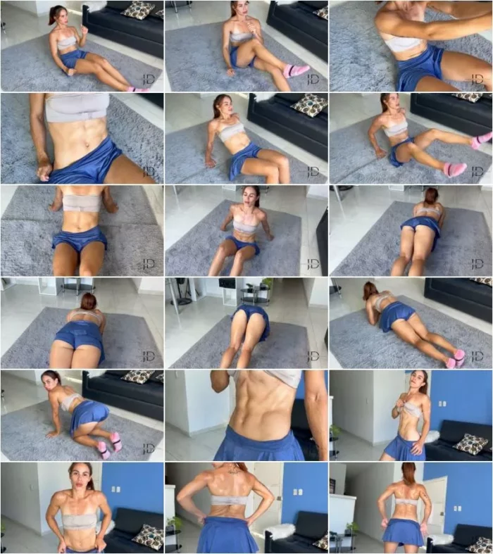 ElenaKink - MUSCLE GIRL GET SWEATY AFTER WORK OUT [FullHD 1080p] (Muscle Girls)
