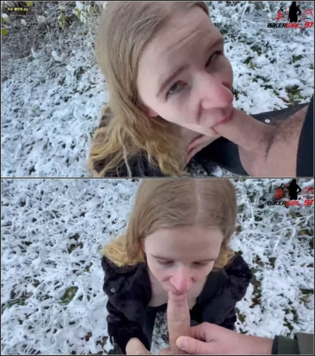 Bikergirl_97 - Facial in die Fresse im Winterwunderland [FullHD 1080p] (MDH)