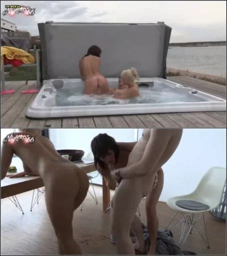 nightkiss66 - Verruckter 3er im Outdoorpool im neuen Jahr [FullHD 1080p] (MDH)
