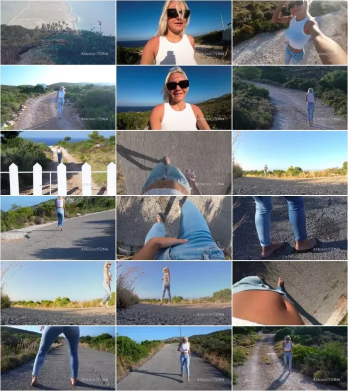 Aproduct!onA - Wetting Jeans On a Bare Foot Hike [UltraHD/4K 2160p] (Pissing)