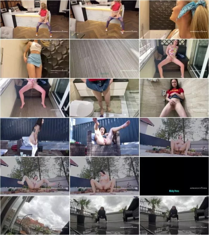 Aproduct!onA - 7 Girls Pee Compilation 4k 02.04.2025 [UltraHD/4K 2160p] (Pissing)