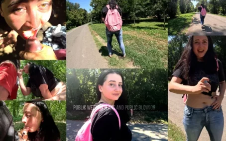 Aproduct!onA - Public Wetting and Public Blowjob 07.04.2025 [UltraHD/4K 2160p] (Pissing)