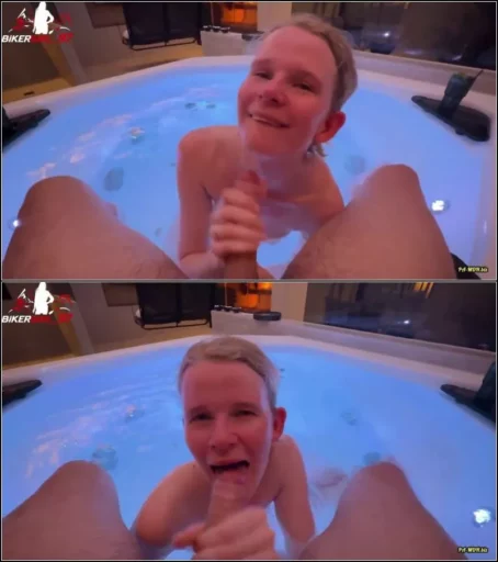 Bikergirl_97 - Riskanter geiler Blowjob im Spa - Facial voll in meine Fresse_204024296 [FullHD 1080p] (MDH)