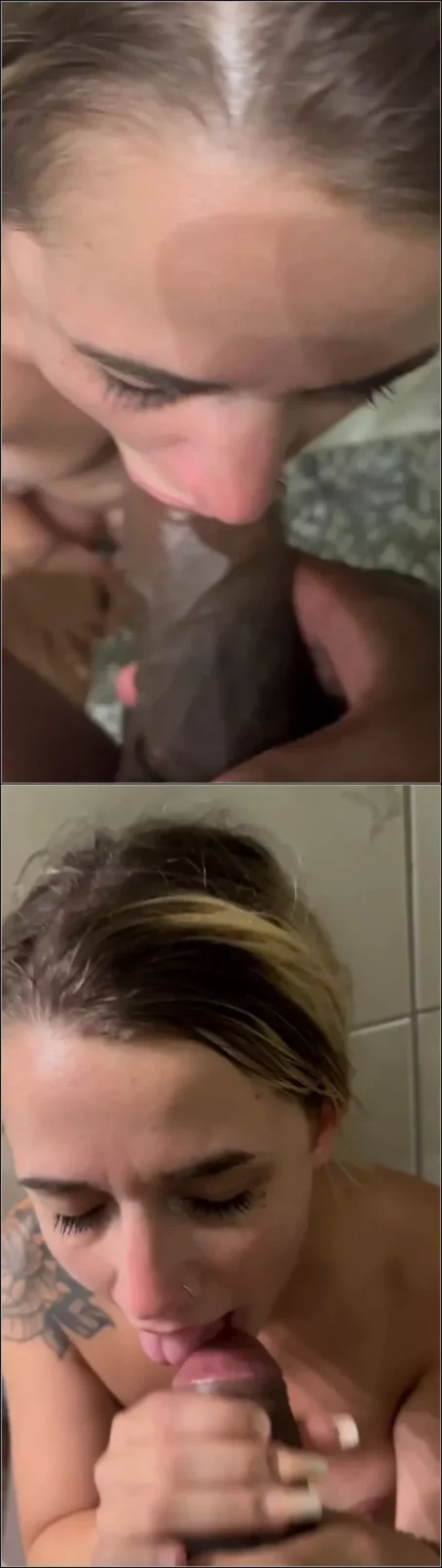 BBCforPresident - Blondine blast im Badezimmer BBC.. ich sprizte ihr meine Ladung in den Mund und sie schluckt brav [SD 1920p] (MDH)