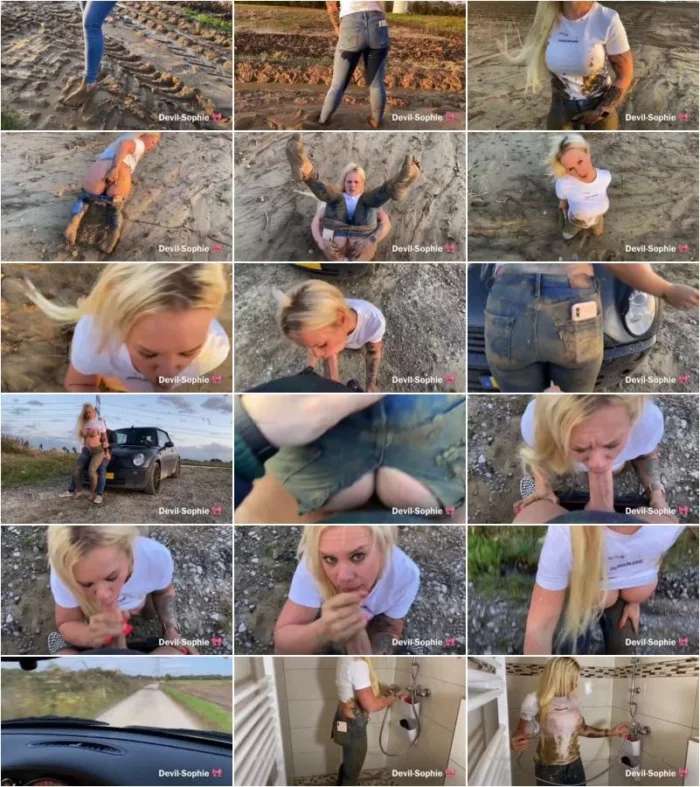 SteffiBlond - Lehmtumpelsauerei - eingesaut und eingenasst - mit Jeansfetzloch durchgefickt und vollgespritzt [HD 720p] (MDH)