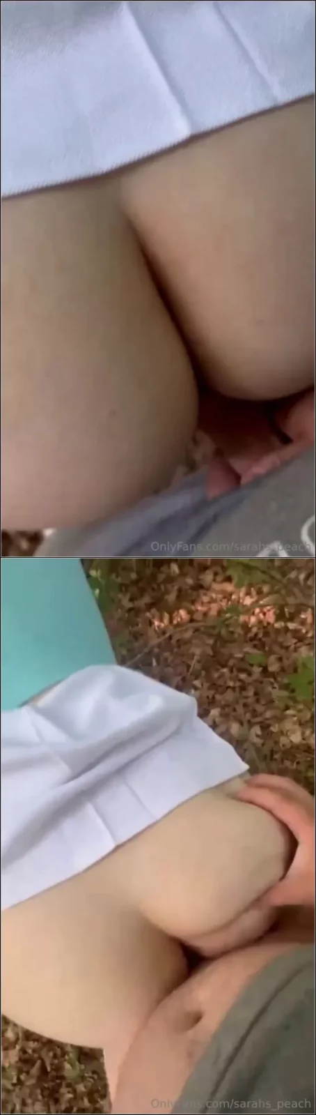 sarahs_peach - Outdoor mein Fotzchen mit Creampie gefullt [SD 1908p] (MDH)