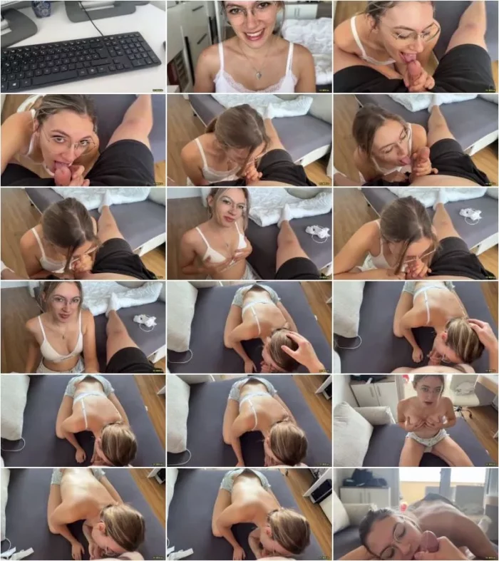 Luckylucy18 - DADDY beim Arbeiten abgelenkt - Volle LADUNG ins GESICHT [FullHD 1080p] (MDH)