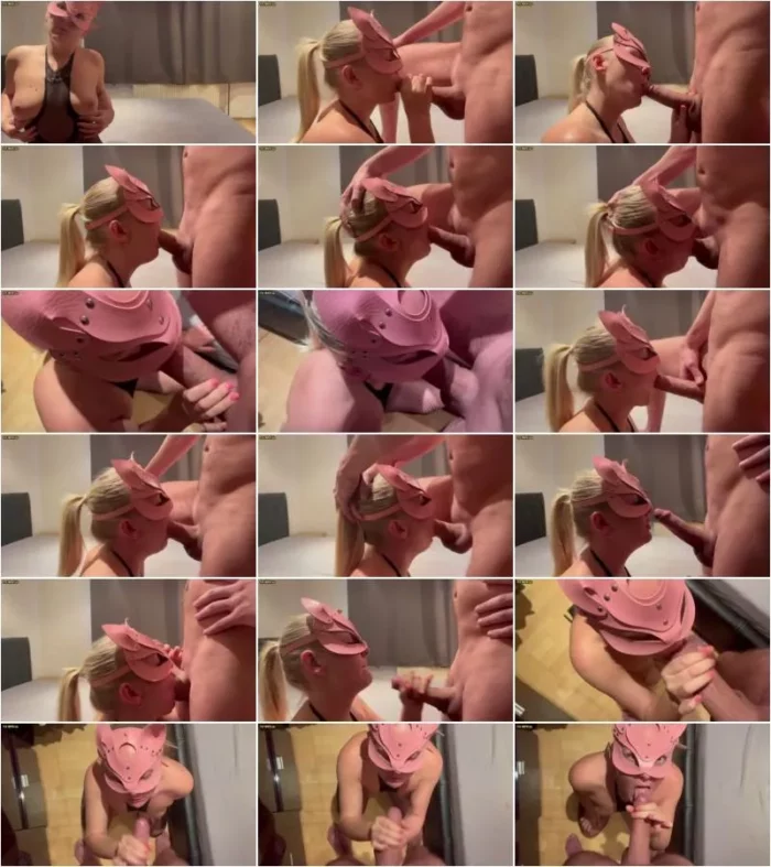 germanmaskedlucie - 20 cm Schwanz Kehlenfick - Harter Blowjob - Spermaladung in meinen Mund - Grobe Benutzung [HD 720p] (MDH)