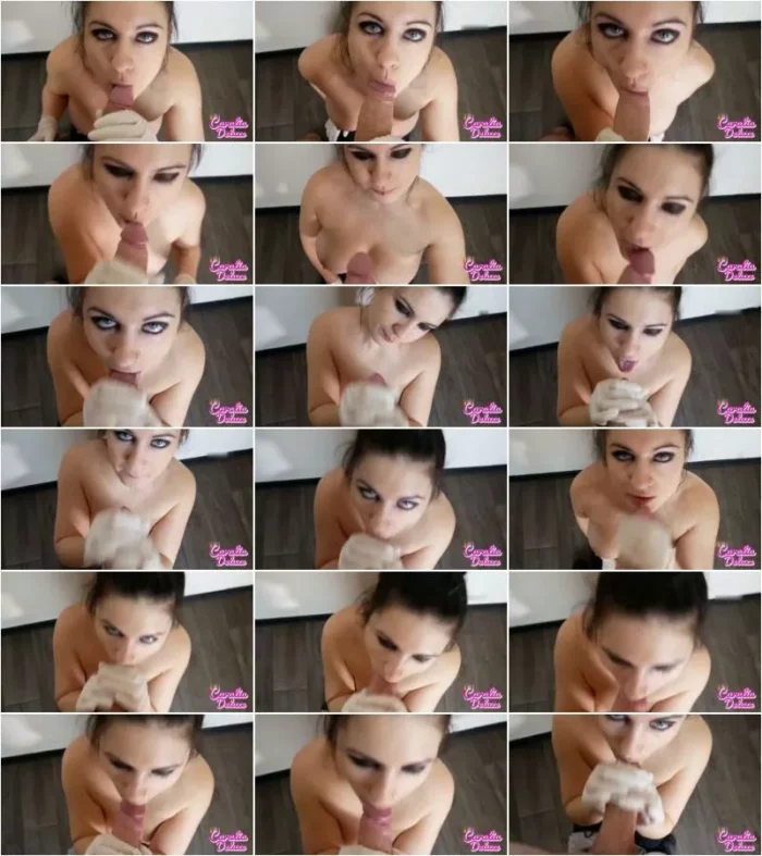 CaraliaDeluxe - Typen mit Latexhandschuhen geblasen und gewichst [HD 720p] (MDH)