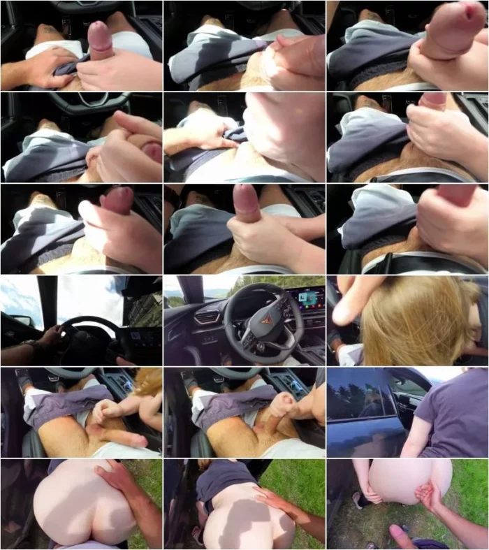 slipcoupleofficial - Handjob wahrend der fahrt - Fick im freien und sperma auf Monster Arsch [FullHD 1080p] (MDH)