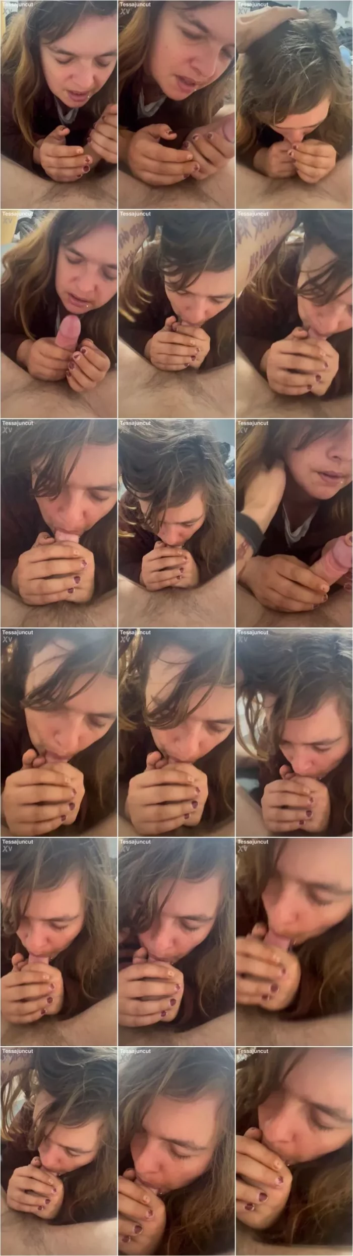 tessajuncut - Blowjob und Gesichtsfick POV Homemade [SD 1920p] (MDH)
