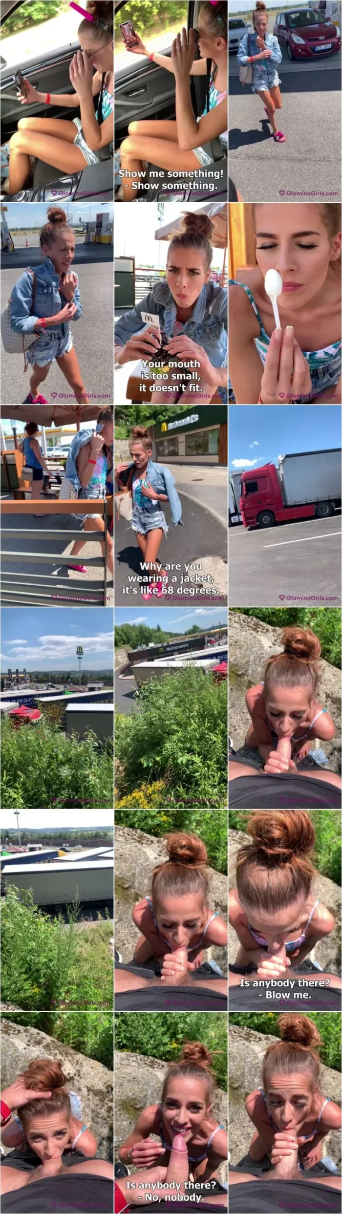 Eveline Dellai - Video 2 Sucks Cock On The Way To a Festival [SD 1920p] (Glamino Girls)