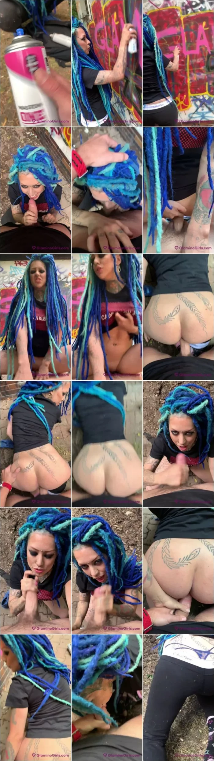 Lady Blue - Video 2 Fuck In The Park [SD 1920p] (Glamino Girls)