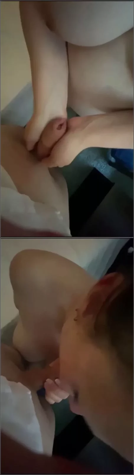 Saskialove87 - Geiler Blowjob mit Cumshot im Badezimmer in 6 Monaten schwanger [SD 1920p] (MDH)