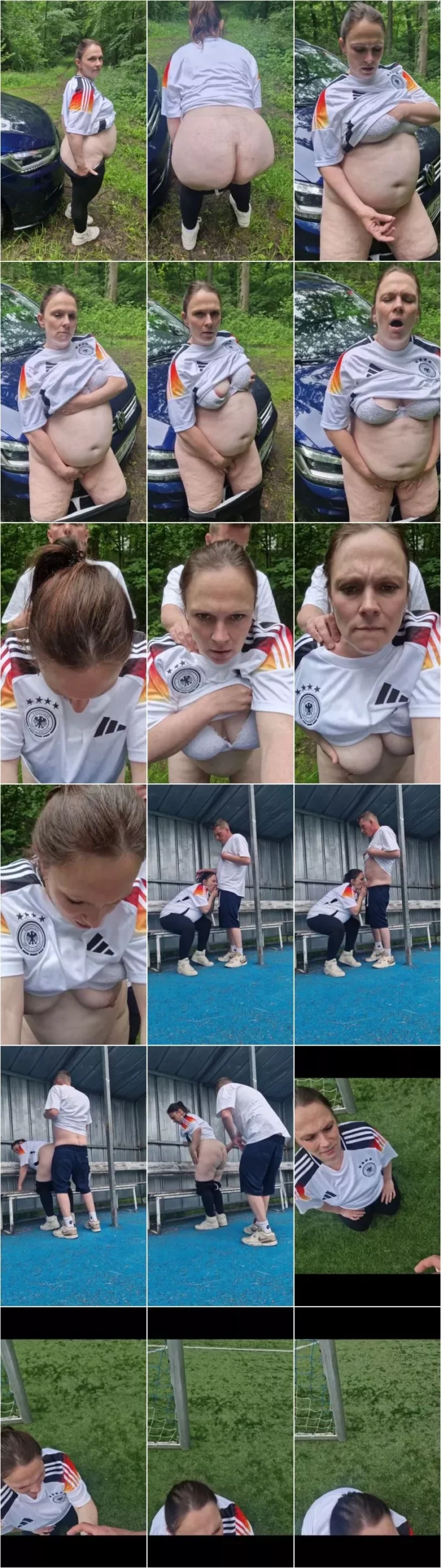Saskialove87 - Schwangere deutsche Fussballmutter fickt im 9 Monate ausserhalb [SD 1920p] (MDH)