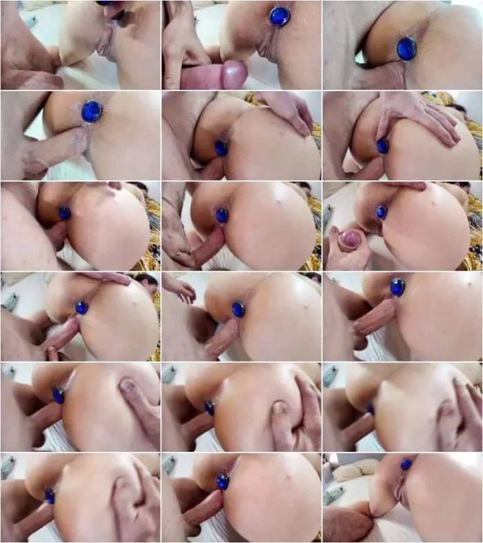 couple9084 - Sie bekommt riesigen schwanz Doggystyle- Sie tragt ihren Anal Plug [FullHD 1080p] (MDH)