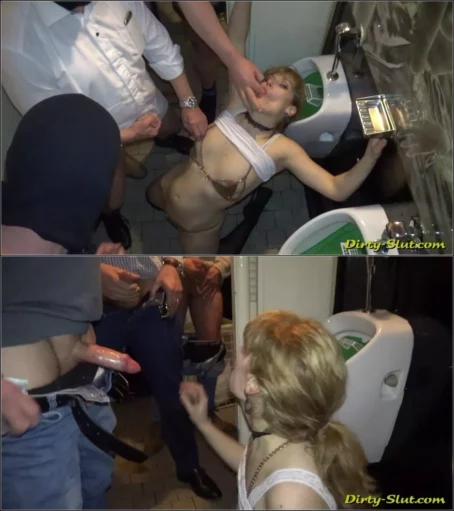 Nicole - Back at the club and being the cum dump at the men's room [HD 720p] (Dirty-Slut)