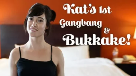 Kat - Kat's 1st Gangbang & Bukkake - 15.05.2018 [HD 720p] (TexxxasBukkake)