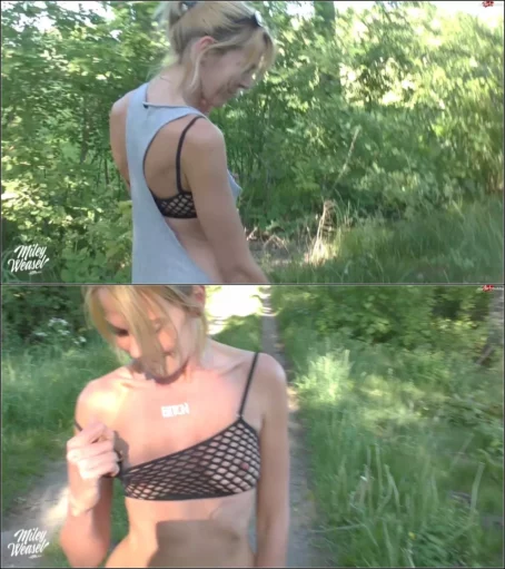 Miley-Weasel - Versauter geht es nicht!! Quer durch den Park gefickt! [FullHD 1080p] (MDH)