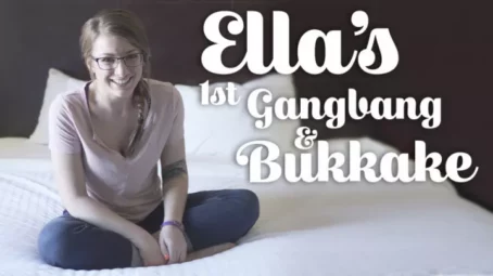 TexxxasBukkake - Ella's 1st Gangbang & Bukkake - 05.11.2018 [FullHD 1080p] (ManyVids)