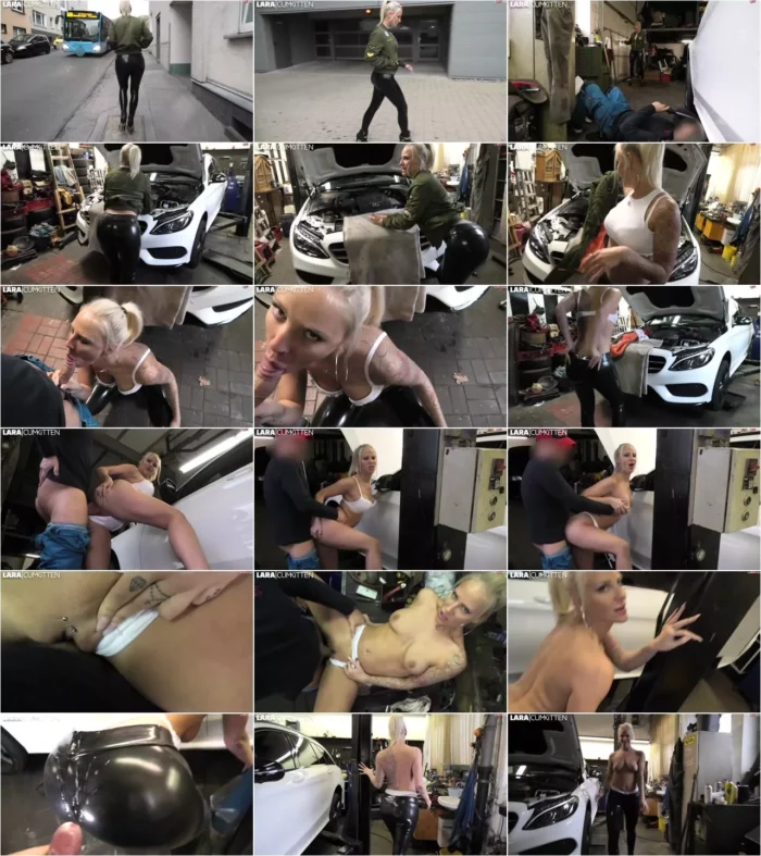 Lara-CumKitten - FICKEN fur den KFZ Service - LATEX BITCH in der Werkstatt VOLLGESPRITZT [FullHD 1080p] (MDH)