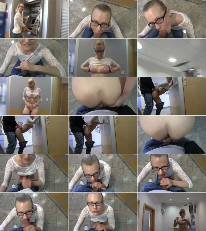 blondehexe - Heftig! Ultra public! Mitten in der Bank gefickt! [FullHD 1080p] (MDH)