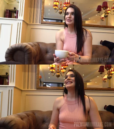 Hannah Vivienne #1 - Interview before Bukkake (07.03.2019) [FullHD 1080p] (PremiumBukkake)