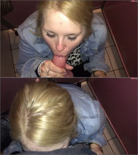 Blow-Babe - Im Kneipen-Klo den Schwanz leer gelutscht [FullHD 1080p] (MDH)
