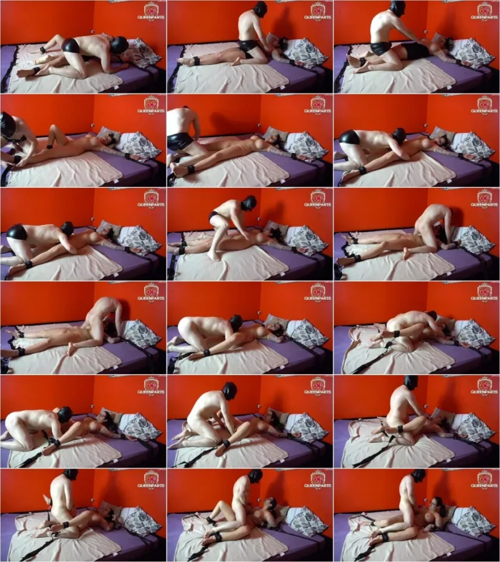 QueenParis - Wehrlos ans Bett Gefesselt! Benutzt und Zerfickt! [FullHD 1080p] (MDH)