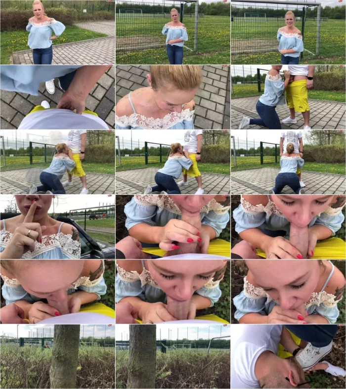 devil-sophie - Den traurigen Futballer am Stadion in Jeans Arsch abgeblasen - Riskanter Fremdblow mit Spermalecken [HD 720p] (MDH)