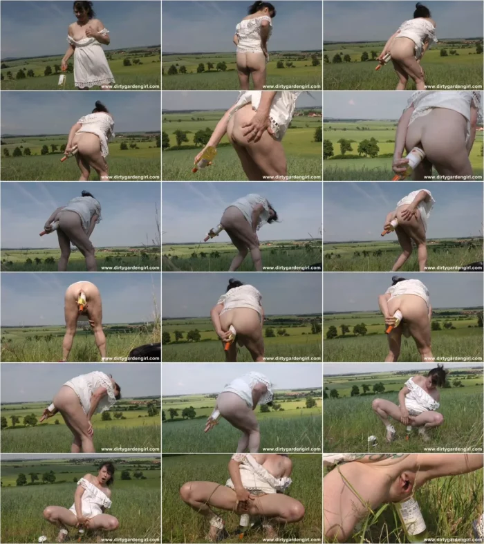 DirtyG@rdenGirl - Bottle in the ass at the field (18.04.2019) [FullHD 1080p] (DirtyG@rdenGirl)