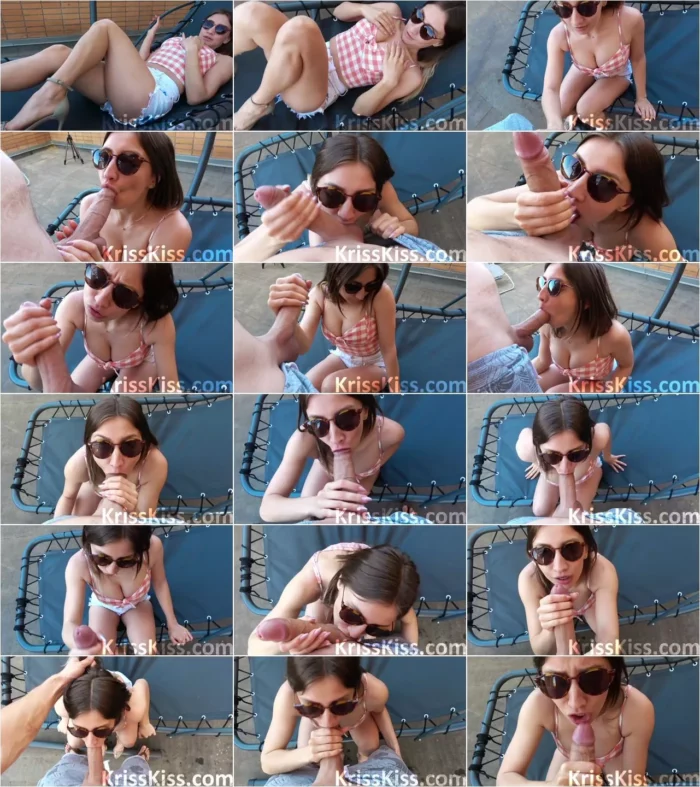 KrissKiss - Public POV Blowjob Huge Cock And Cum Swallow (22.06.2019) [FullHD 1080p] (KrissKiss)