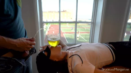Bruce, Morgan - Piss And Cum Funnel: Tennis Edition (12.07.2019) [FullHD 1080p] (BruceandMorgan)