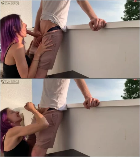 EvaBerg - Blowjob auf Balkonien [FullHD 1080p] (MDH)