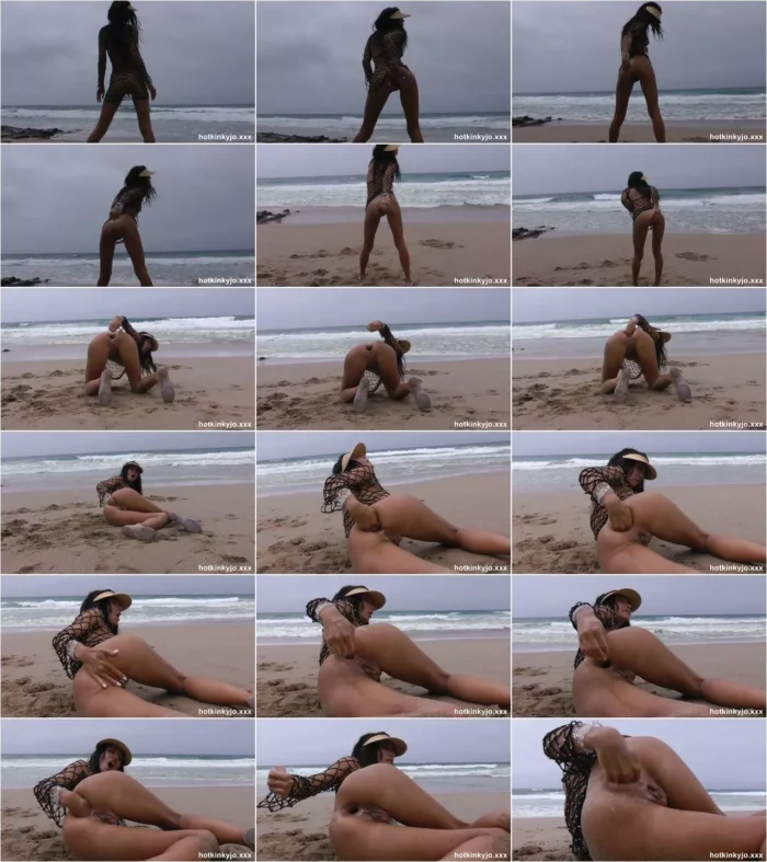 Hotkinkyjo - Hotkinkyjo anal fist her ruined ass on the beach till it prolapse (08.09.2019) [FullHD 1080p] (Hotkinkyjo.XXX)