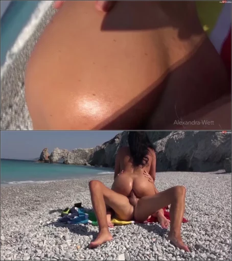 Alexandra-Wett - Strandtourist reisst mir den Arsch auf 3 Mal gespritzt [FullHD 1080p] (MDH)