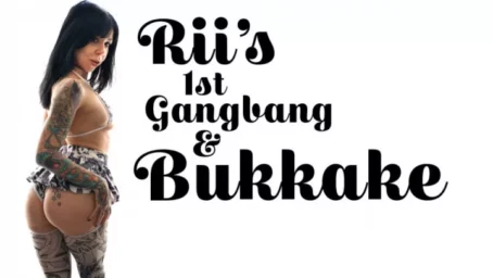 TexxxasBukkake - Rii's First Gangbang & Bukkake (19.11.2019) [HD 720p] (Bukkake)