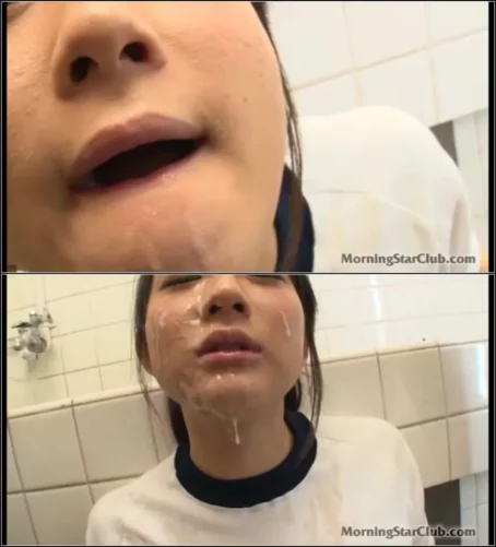Nanami Honda - Bathroom Mouth Bukkake [SD 480p] (MorningStarClub)