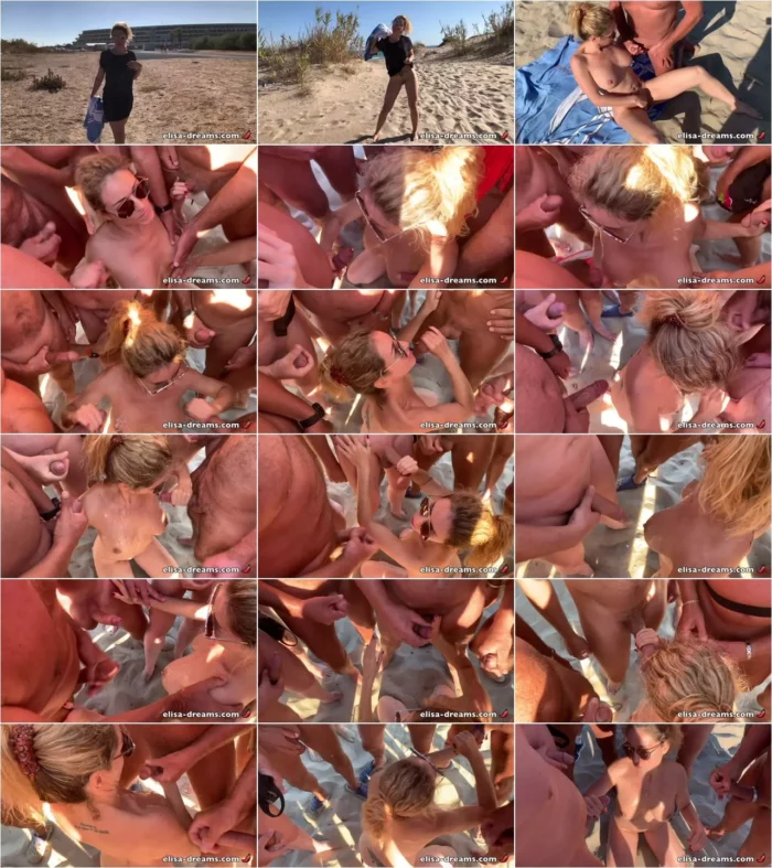 Elisa Dreams - Sex Challenge 2019 - Bukkake on the beach (39 guys) [FullHD 1080p] (Elisa-Dreams)