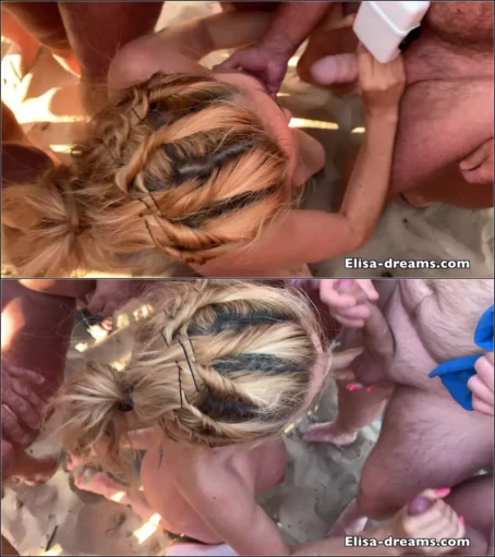 Elisa Dreams - Sex Challenge 2019 - Bukkake on the beach (48 guys) [FullHD 1080p] (Elisa-Dreams)