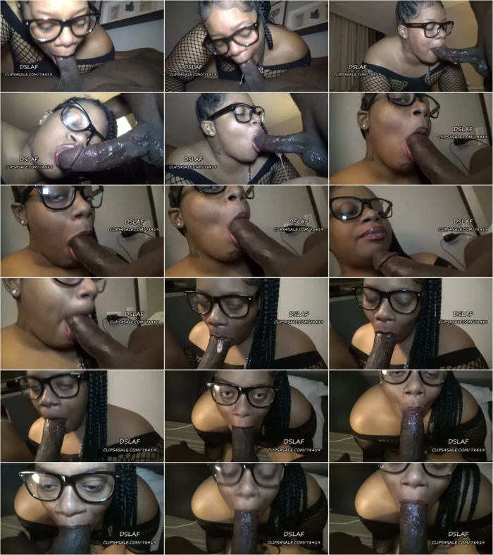 Dick Sucking Lips And Facials - DSLAF - Nerdy Bitch Puckers Lips-Gags-Then Takes A Facial Part 2 (07.12.2019) [FullHD 1080p] (Clip4Sale)