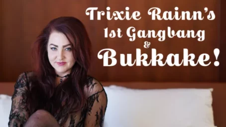TexxxasBukkake - Trixie Rainn's 1st Gangbang & Bukkake [FullHD 1080p] (Bukkake)
