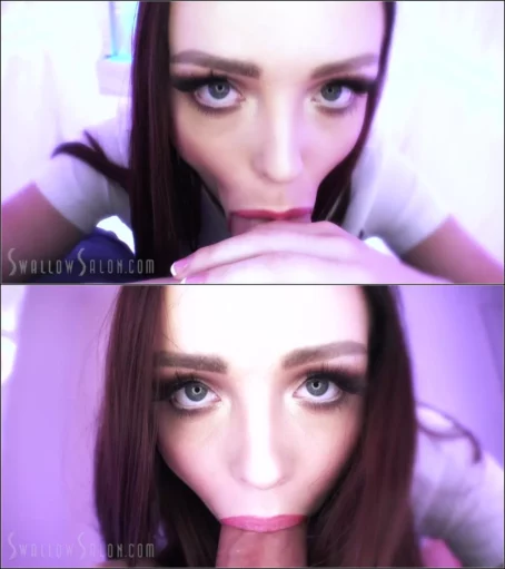 Aliya Brynn - Swallow Salon Introduces Aliya Brynn Giving a Blowjob and Swallowing Sperm (30.08.2019) [FullHD 1080p] (Swallow)