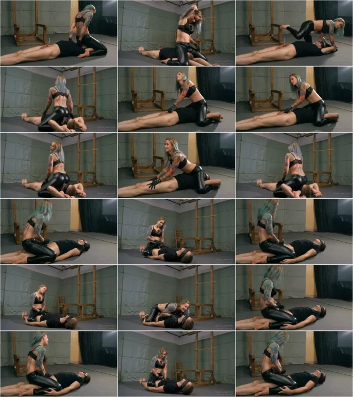 Mistresses Anette, Kittina - HANDJOB WHILE ON HIS HEAD [FullHD 1080p] (Cruel Anettes Fetish Store)