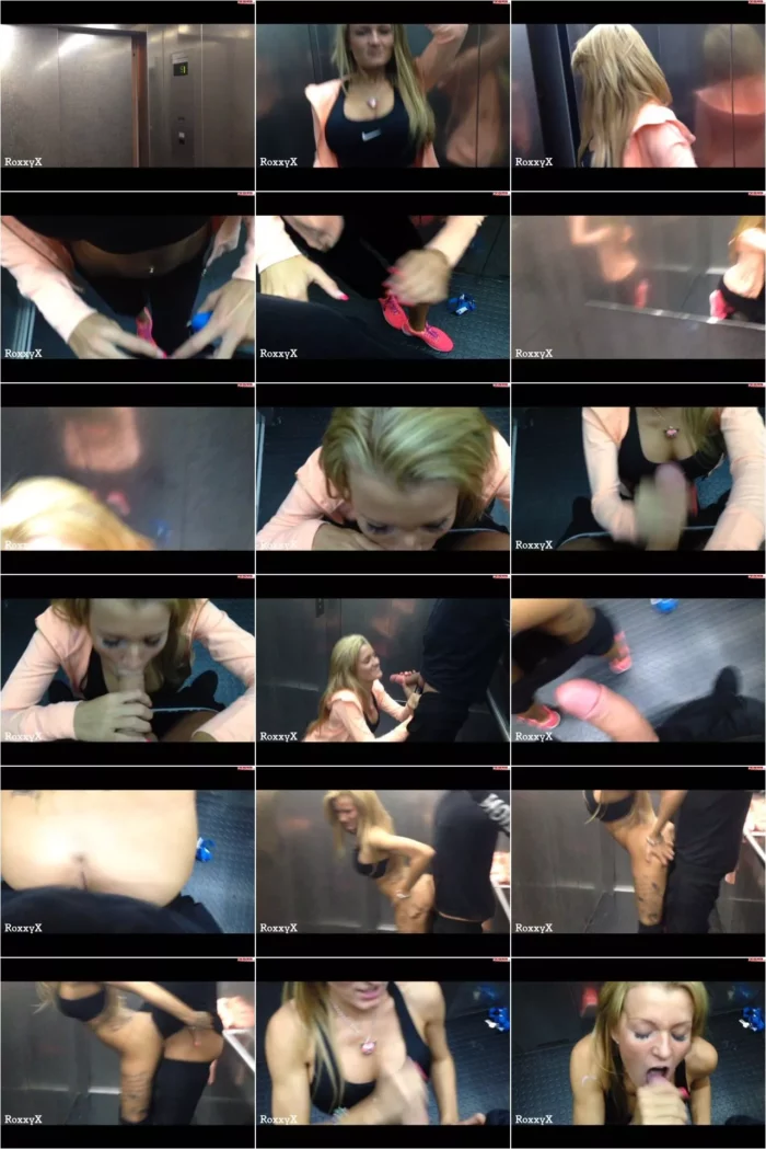 RoxxyX - Sportlicher Warm-up Quickie im Fahrstuhl [FullHD 1080p] (MDH)