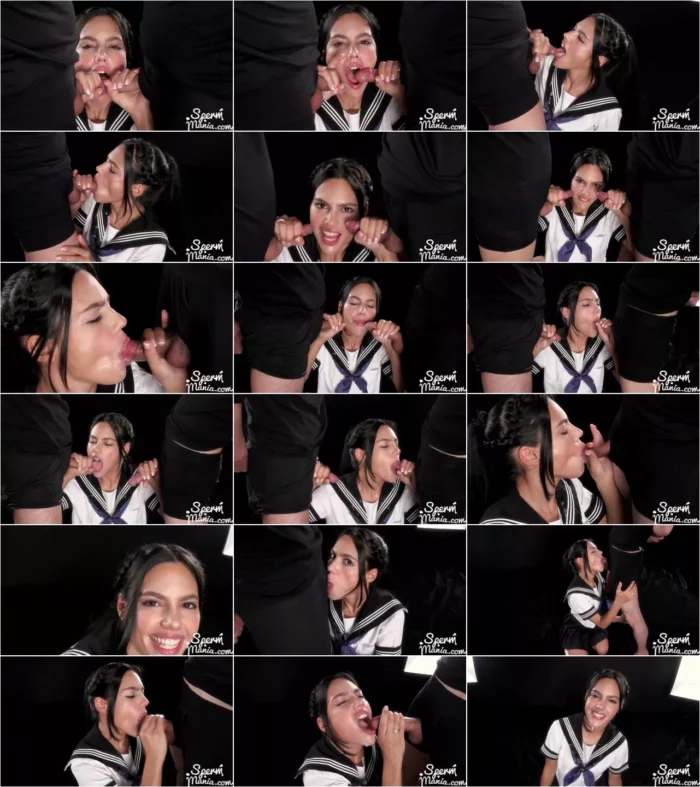 Apolonia Lapiedra - Apolonia Lapiedra\'s Cum Covered Group Blowjob (20.03.2020) [FullHD 1080p] (Blowjob)