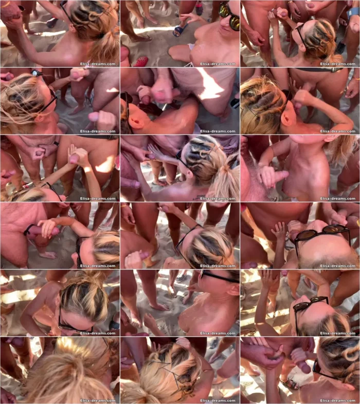 Elisa Dreams - Sex Challenge 2019 - Bukkake on the beach (43 Cumshots) (11.04.2020) [FullHD 1080p] (Elisa-Dreams)