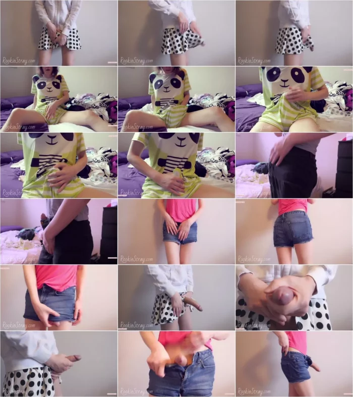 Rookie Stray - Tiny Girl Shows Off Her Gigantic Bulge (24.03.2020) [FullHD 1080p] (Trans)