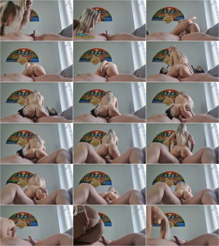 StellaCinderella - Mein erster Creampie nach geilen Schwanzritt im Tanga [FullHD 1080p] (MDH)